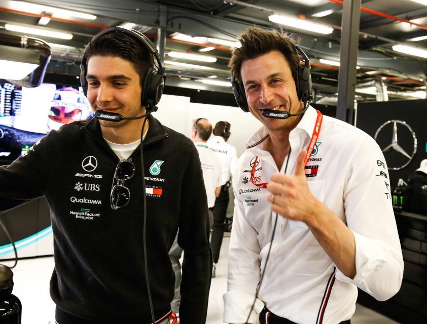 Esteban Ocon & Toto Wolff - Grand Prix d'Australie - 2019